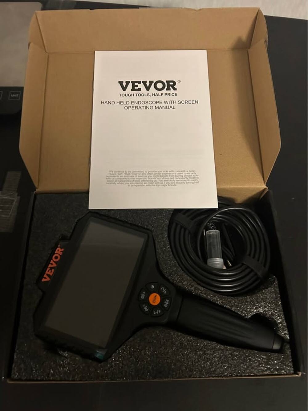 VEVOR Handheld Endoscope Inspection Camera (5.0" LCD Screen)